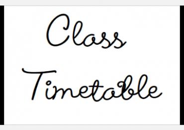 Class Time Table